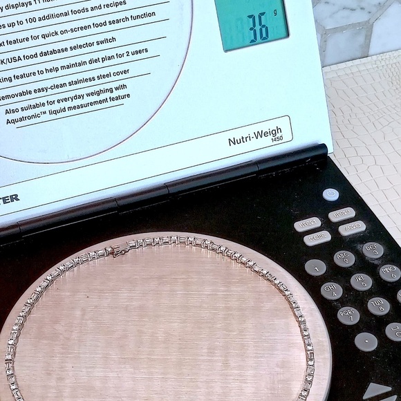 Custom Made Diamond Necklace 18" (98 Diamonds) approximate 10 Carats/36gr. VS1/2 - Picture 15 of 16